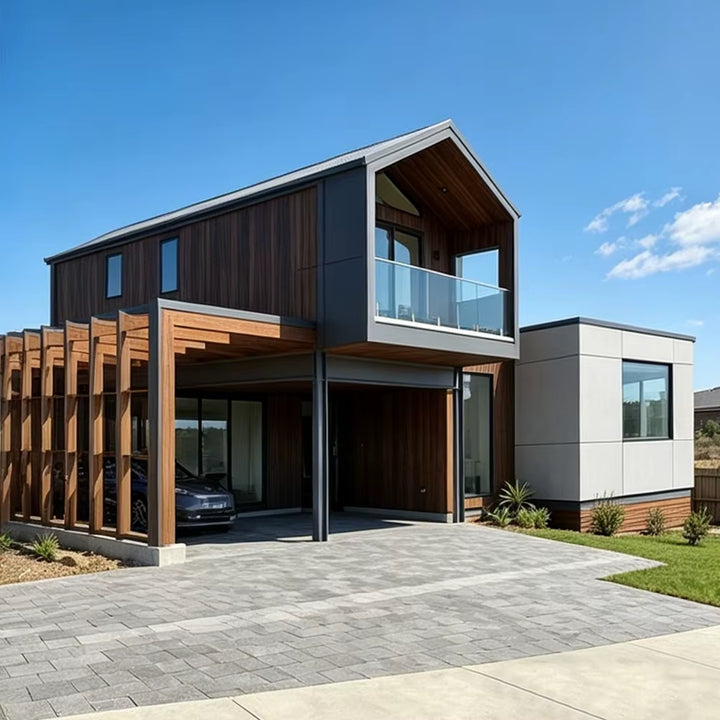 Modern Modular SIP Prefabricated House 2 Story Luxury Villa Prefab Building Kit Quick Assembly Structural Insulated Panel Home