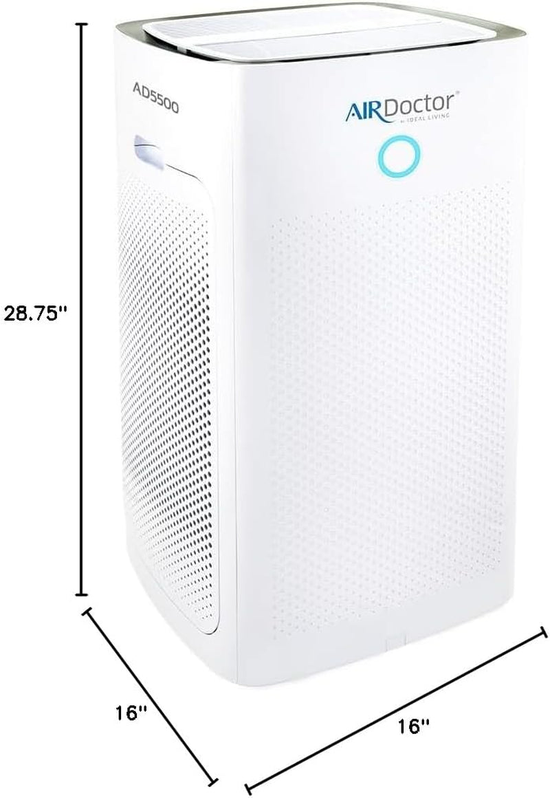 AD5500 Air Purifier. Cleans Whole Home, Extra Large Rooms up to 4172 Ft2. Removes Allergens, Smoke, Dust, Mold, Pet Hair, Odors, Pollen. Hospital-Grade Ultrahepa & Premium Carbon Filtration