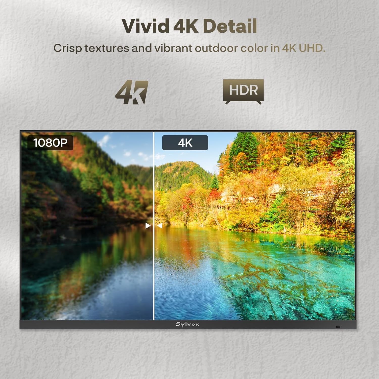 65 Inch Outdoor TV, Ultra-Narrow Bezel, 4K Smart Google TV, 1000 Nits Partial Sun, IP56 Waterproof, Dual Speakers, All-Weather Metal Chassis for Patio, Deck, Backyard (Frameless Series)