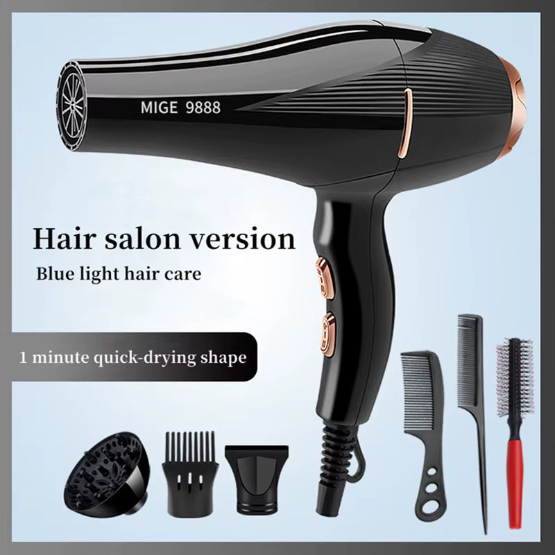 New Fashionable High-Speed Hair Dryer High-Power Quick Drying Set 