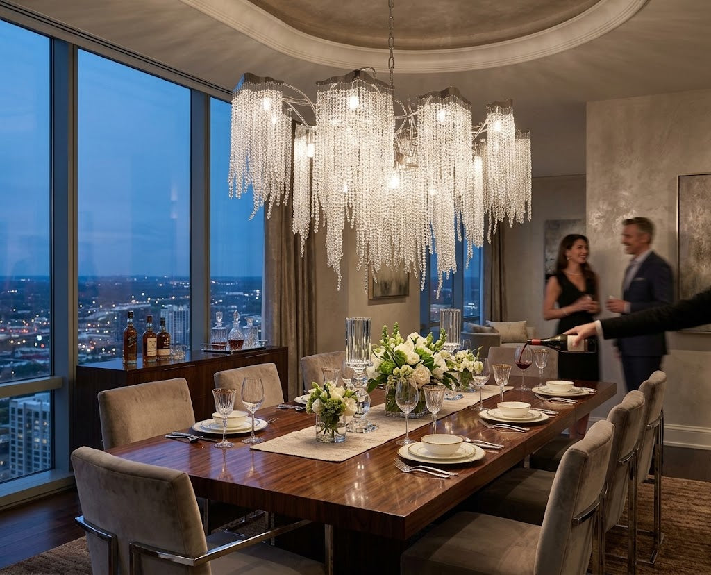 Luxury Crystal Chandelier for Living Room, Dining Room, Villa &amp; Hotel Lighting