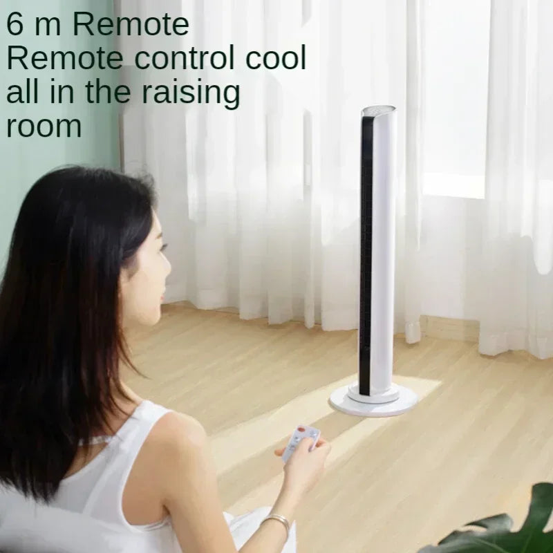 New Modern Space Saving 220V Home Air Conditioner Leafless Electric Fan Remote Control Floor Air Circulation Fan Energy Saving Air Conditioning Fan