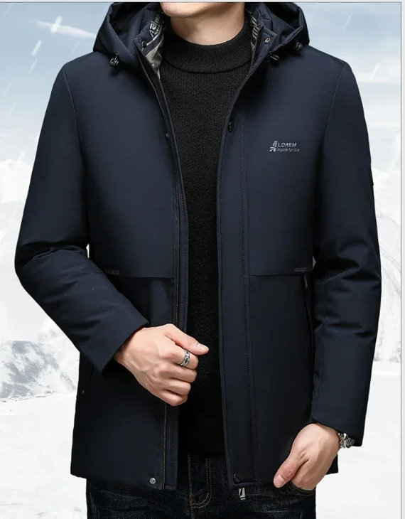 New Men's High Quality Hooded Thick Warm Waterproof Parkas Coat Male Hooded Loose Casual Winter Coats