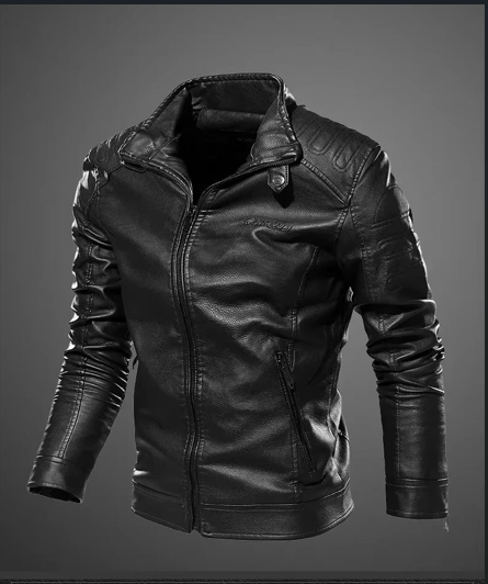 New Men's Premium  Korean Handsome  Leather Jacket Autumn Winter New Trendy Wear 