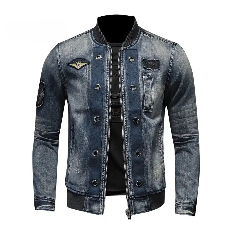 New Premium Designed Stand Collar Mens Jacket