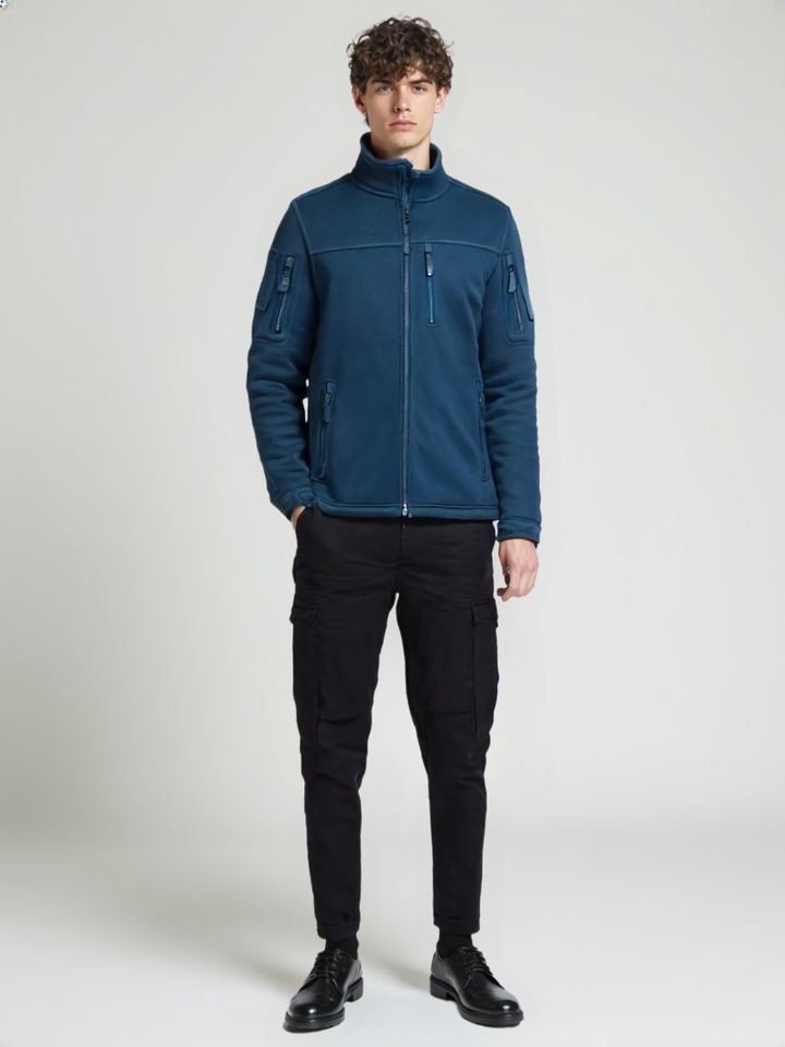 Fusion Mens Fleece Jackets Fall Winter Cold Safari Jackets