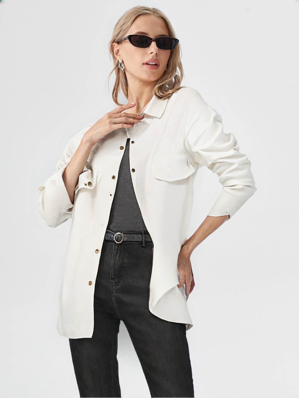 New Premium Cotton Women Casual Shirt 