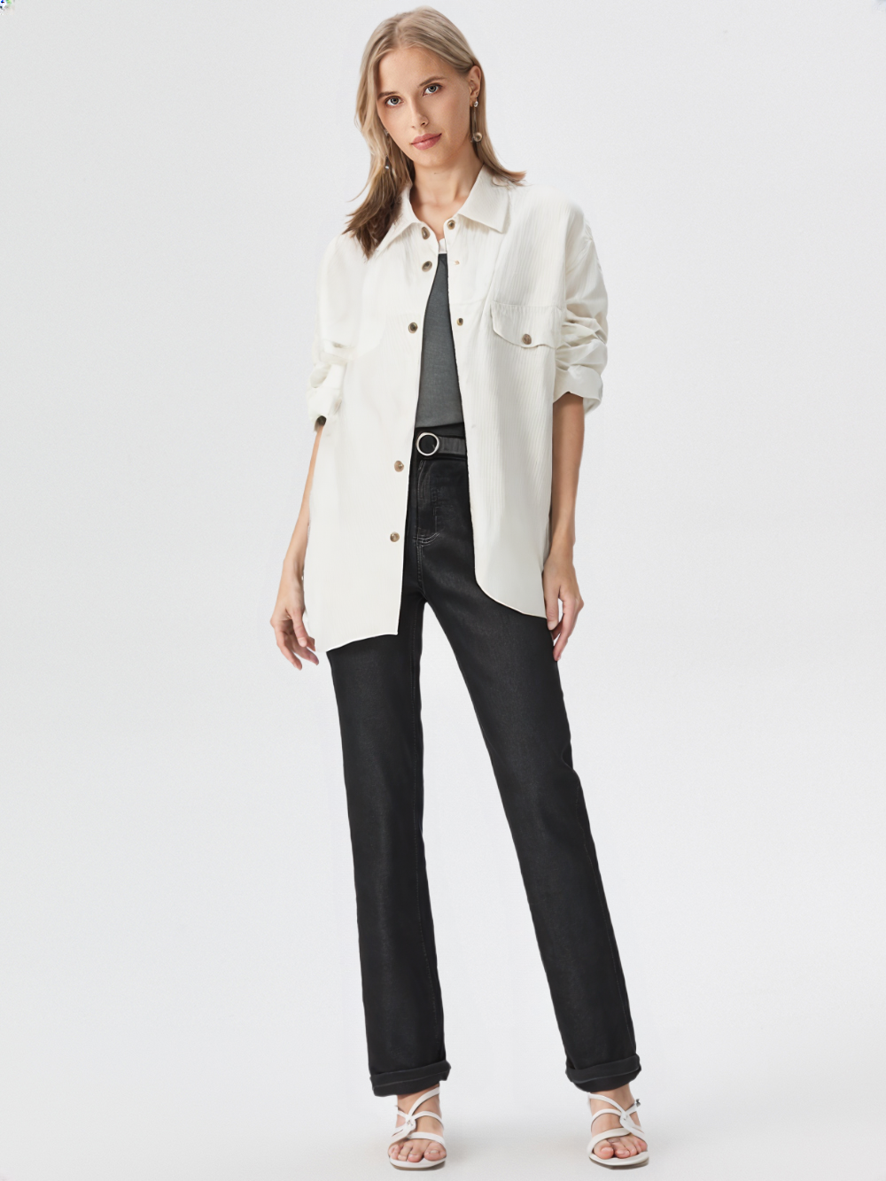 New Premium Cotton Women Casual Shirt 