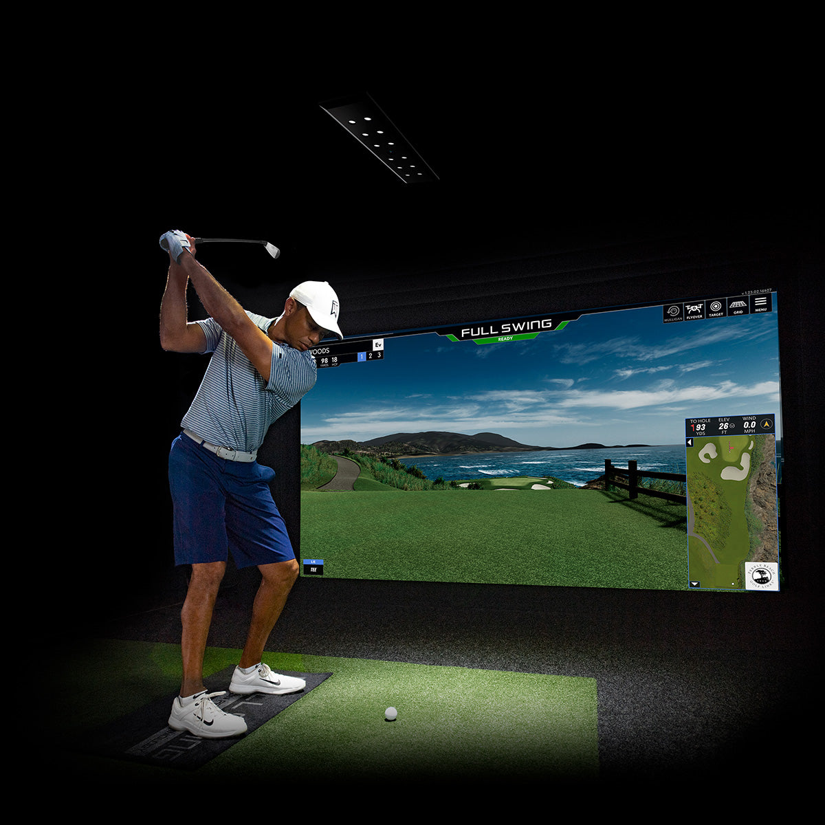 Premium 3D Golf Simulator with Ultra High Sensors Warranty Inc.