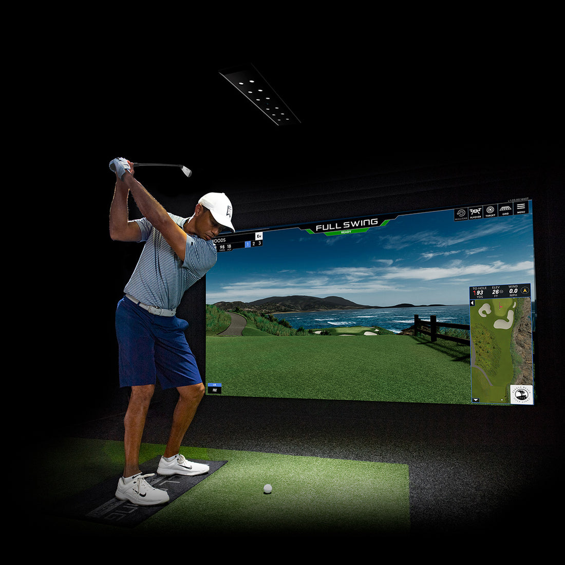 Premium 3D Golf Simulator with Ultra High Sensors Warranty Inc.
