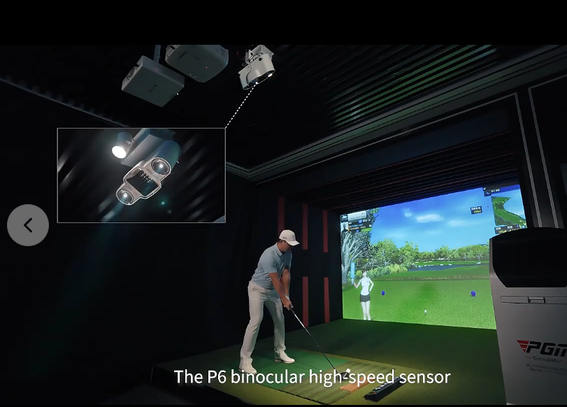 3D Golf Simulator with Ultra High Sensors Warranty Inc.