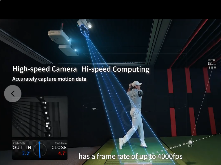 3D Golf Simulator with Ultra High Sensors Warranty Inc.