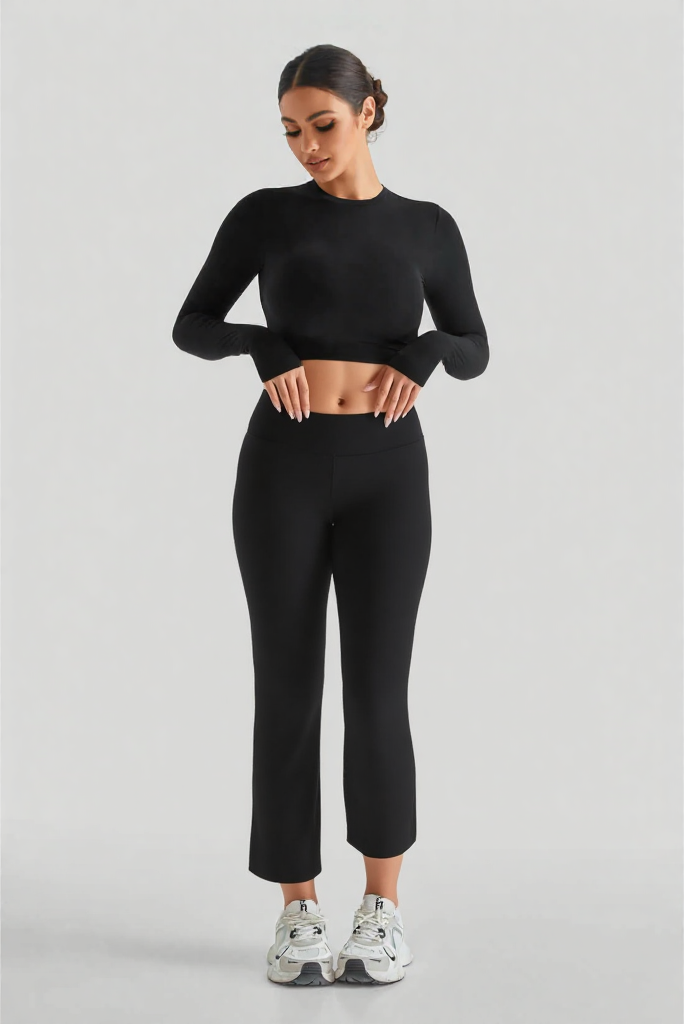 New Woman Straight Yoga Pants Versatile Loose High Waist