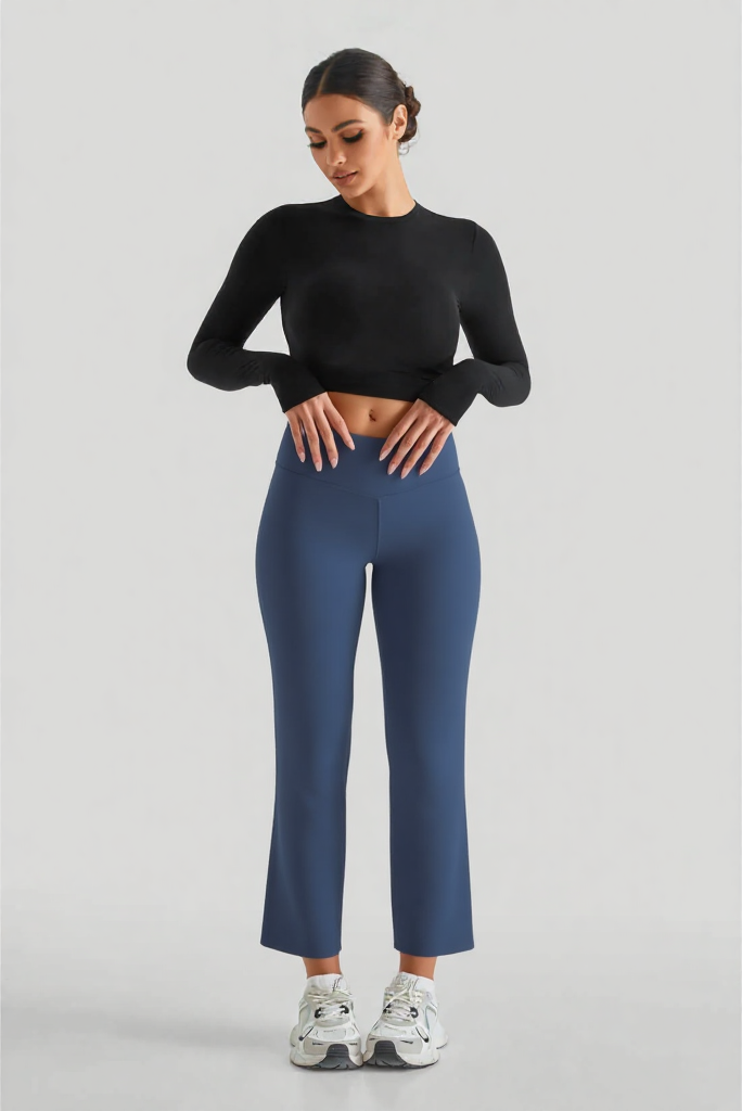 New Woman Straight Yoga Pants Versatile Loose High Waist