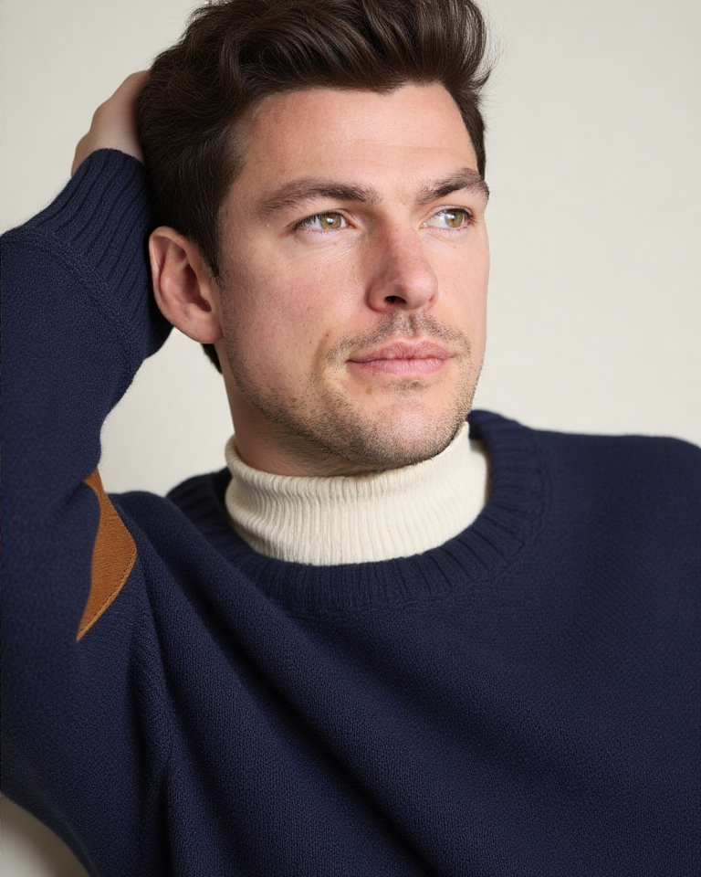 New Italian Men Pullover Sweater Wool Knitwear