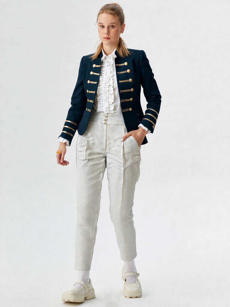New British Style Woman Jacket Blazer 