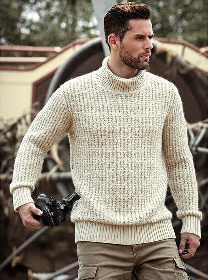 New Business-Casual Men’s Winter Turtleneck Sweater