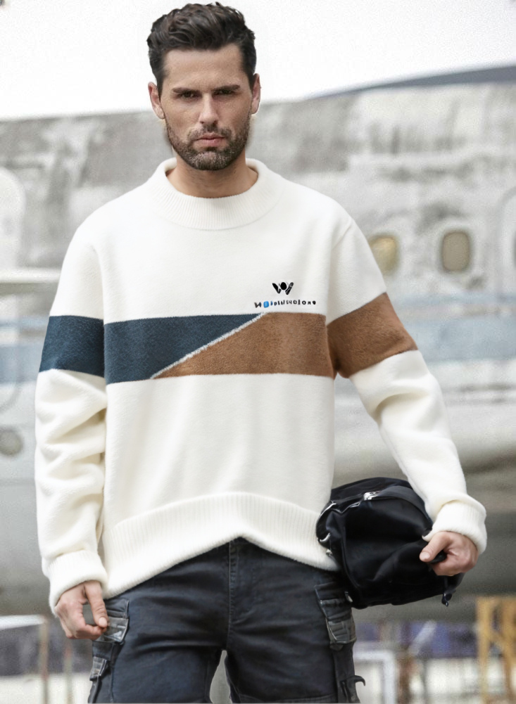 EliteCraf Mens Signature Quality Knit Sweater Pullover
