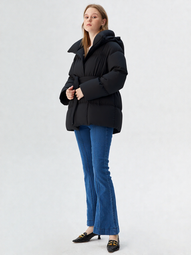 New Women Solid Thicken Cotton Winter Parka Jacket