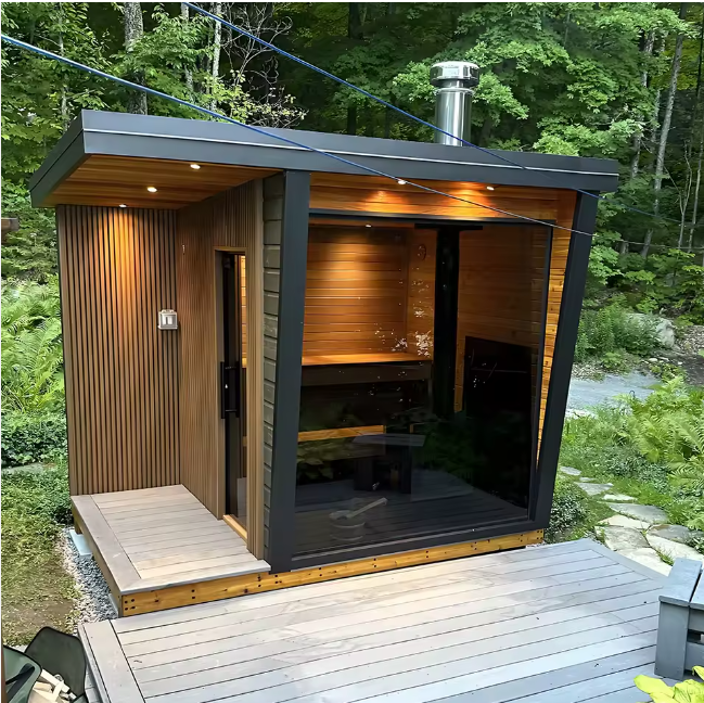 New Luxe Design Outdoor Garden Sauna Room