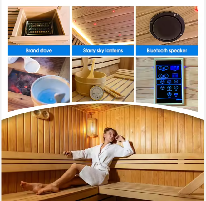 New Luxe Design Outdoor Garden Sauna Room