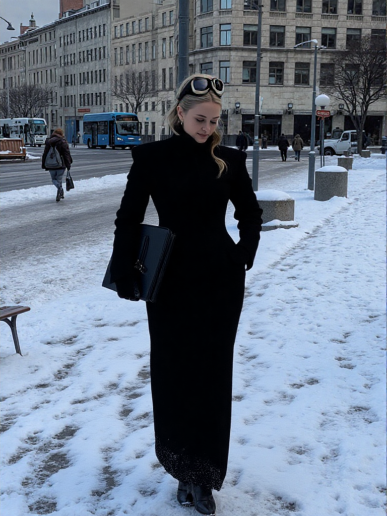 New Slim Woolen Long Women Coat Winter Wear