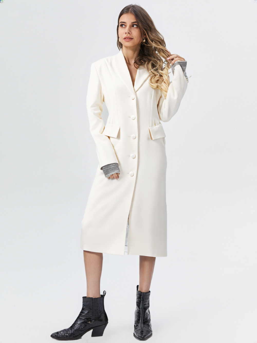 New Slim Woolen Long Women Coat Winter Wear