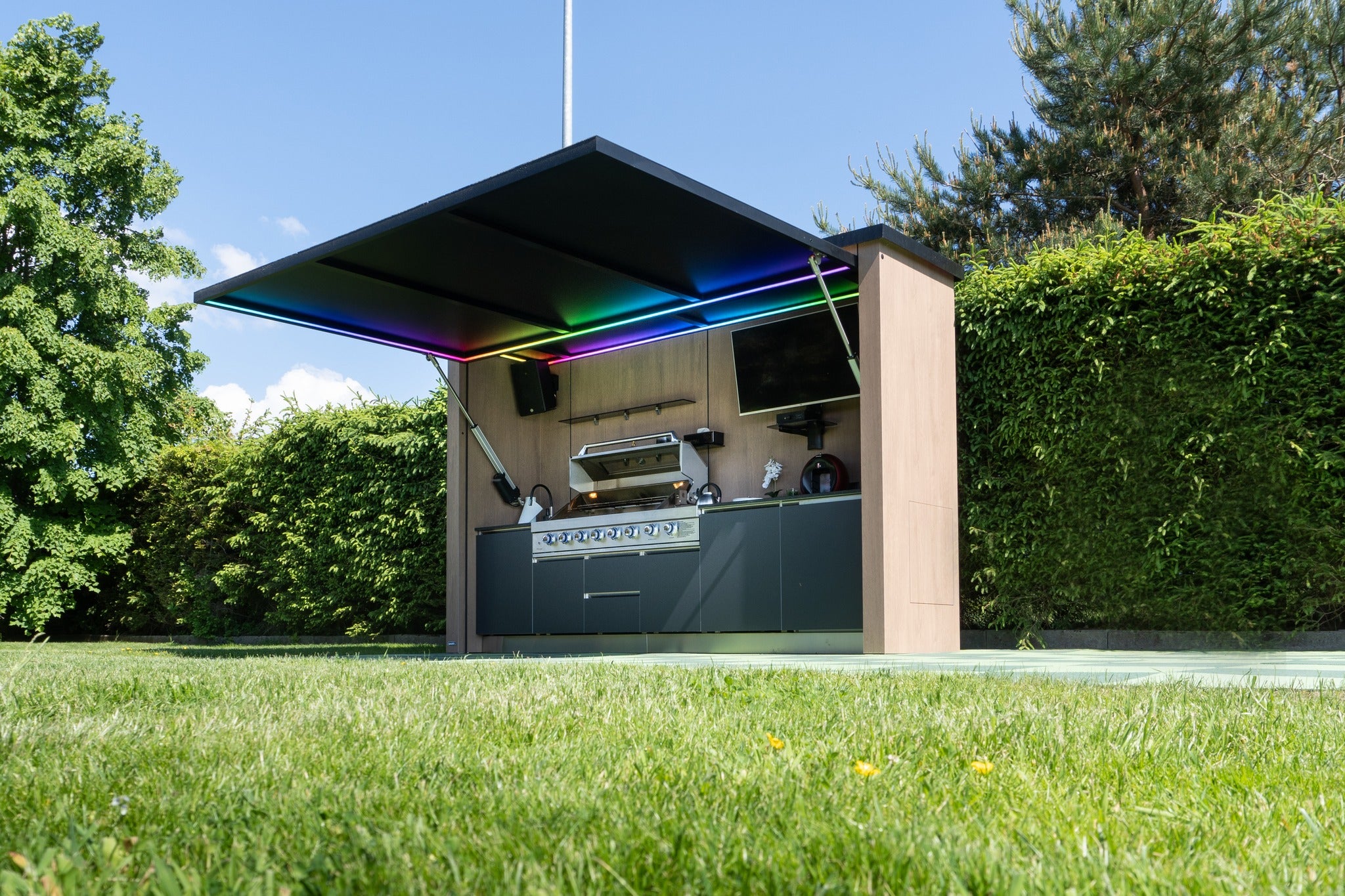New Weatherproof Shelter BBQ Sink Outdoor Kitchen Counter