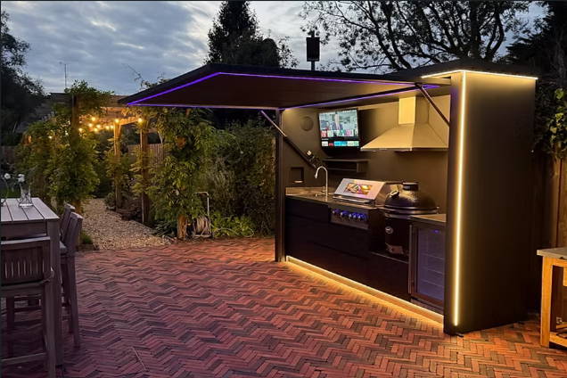 New Weatherproof Shelter BBQ Sink Outdoor Kitchen Counter