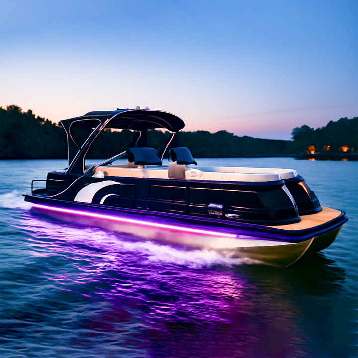 Luxe 22 Ft Aluminum Pontoon Boat Sport  Luxury party Yacht