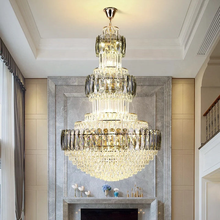 Luxury Crystal Home Lighting Gold Chandelier 