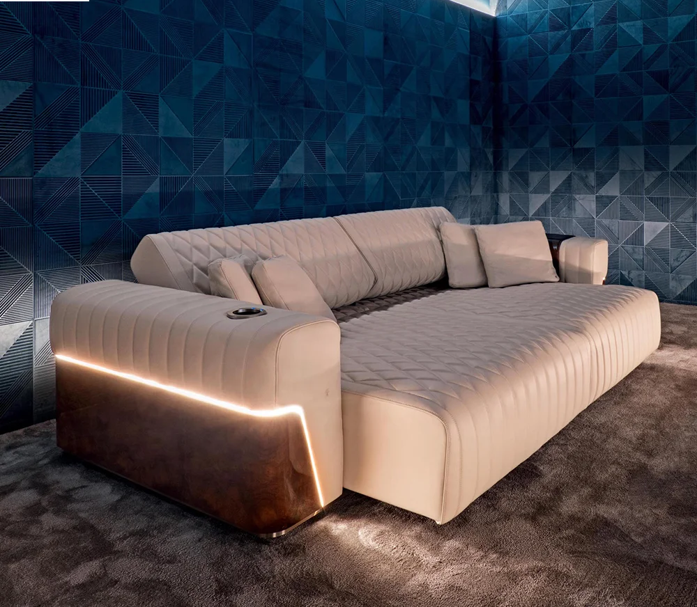 New Home Luxury Cinema Leather Sofa 