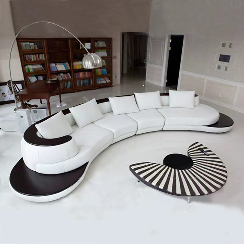 New Luxury Lounge Couch Sectional Leather Sofa 