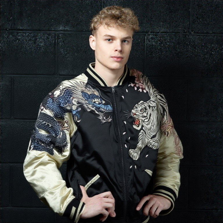 Mens Printed Tiger Streetwear Jacket
