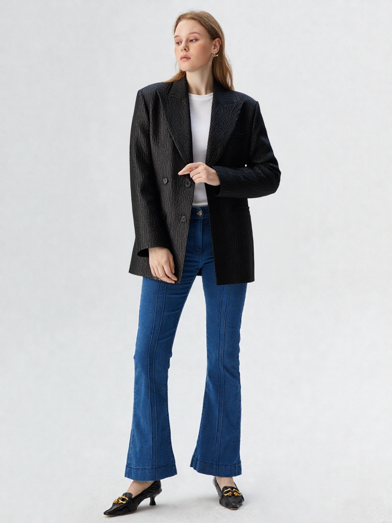 Modern Women Business Casual Blazers Vintage Fashion 