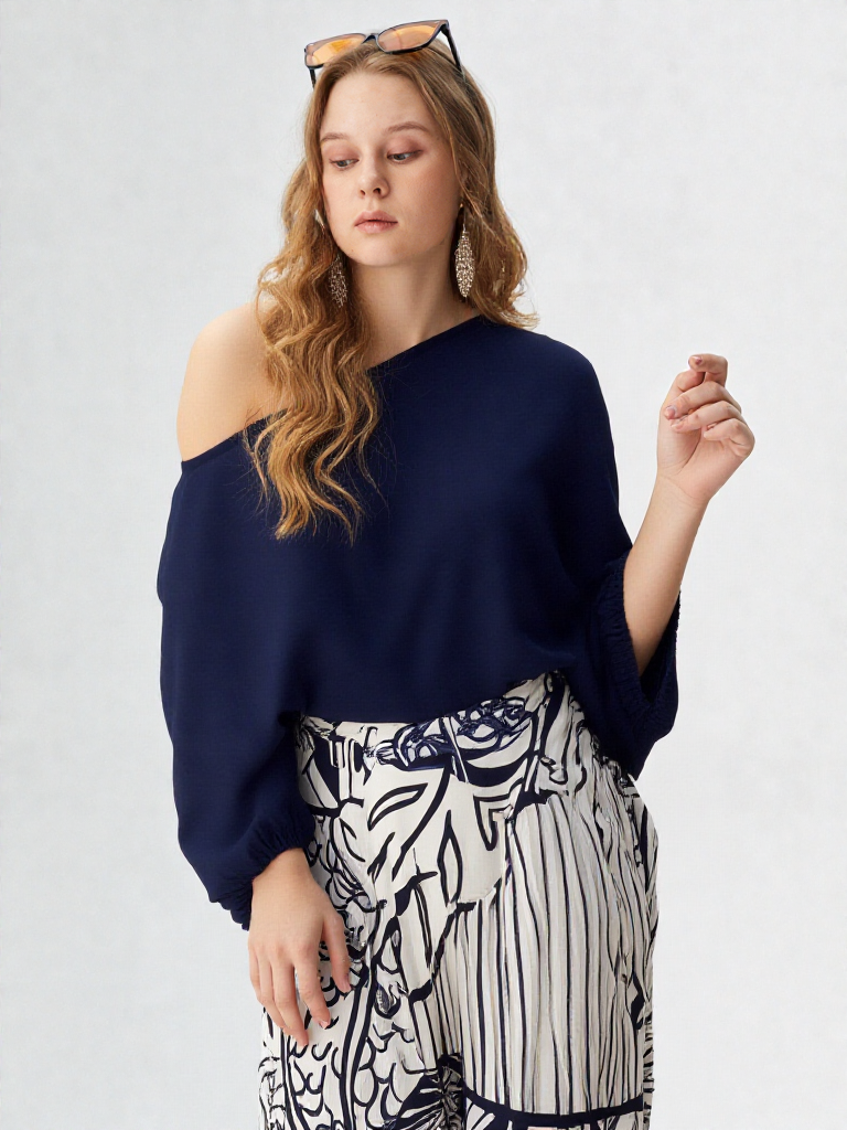 Women T-Shirt High Waisted Printed Wide Leg Pants Casual Suit