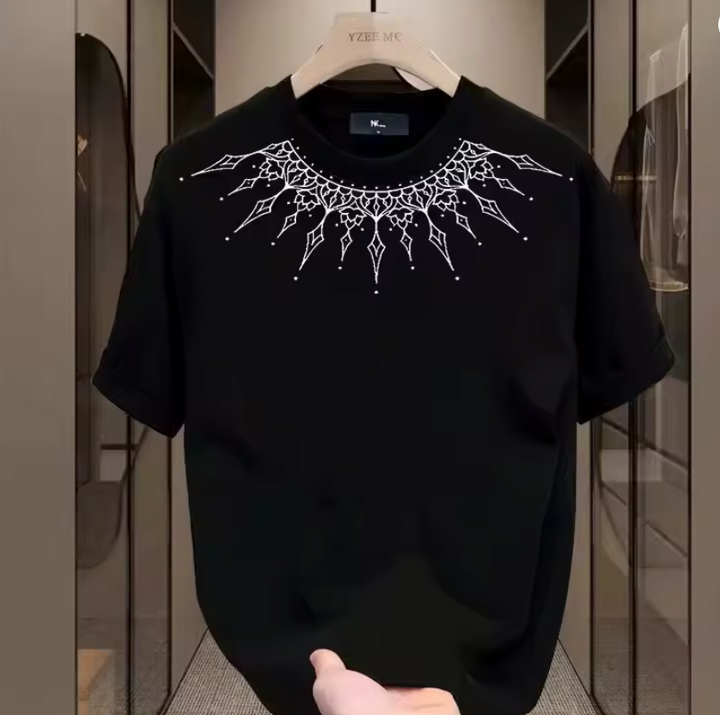 Mens New Casual Printed Cotton Shirt