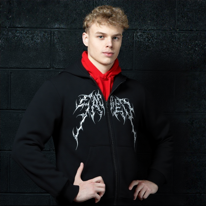New 3D Print Mens Zipper Hoodie Sweatshirt