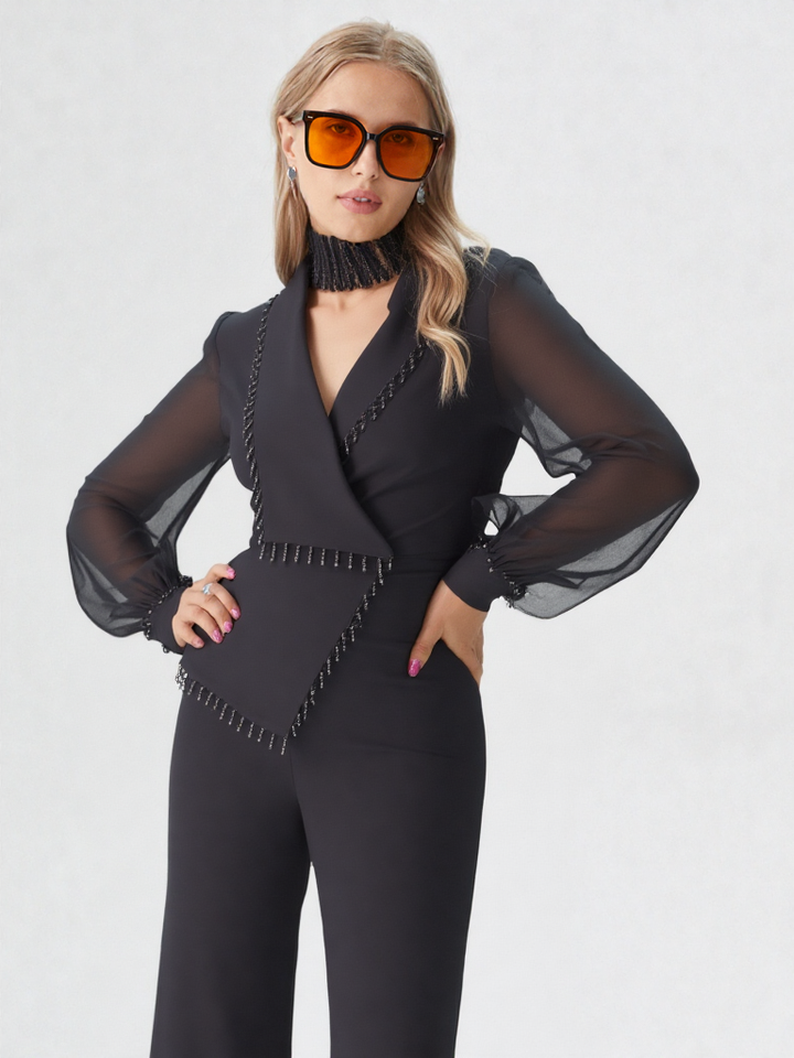New Women Office Elegant High Waisted Modern Jumpsuits