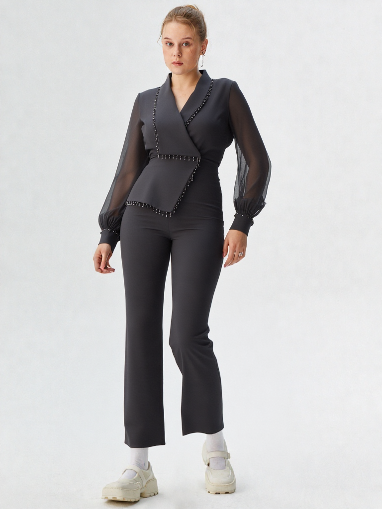 New Women Office Elegant High Waisted Modern Jumpsuits