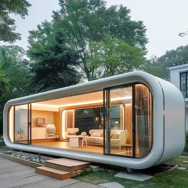 Modern Luxurious Camping Apple Capsule Prefabricated Tiny House