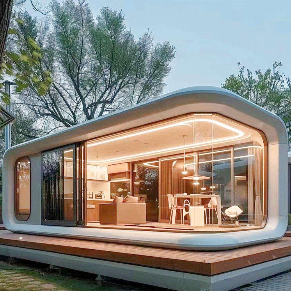 Modern Camping Moveable Apple Capsule Prefabricated Tiny House