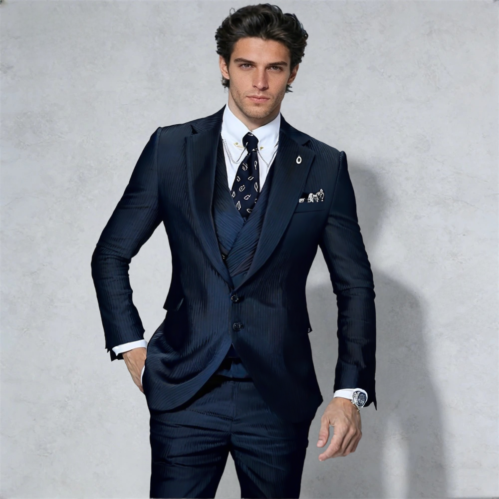 Mens Premium Wedding Business Formal Suit 