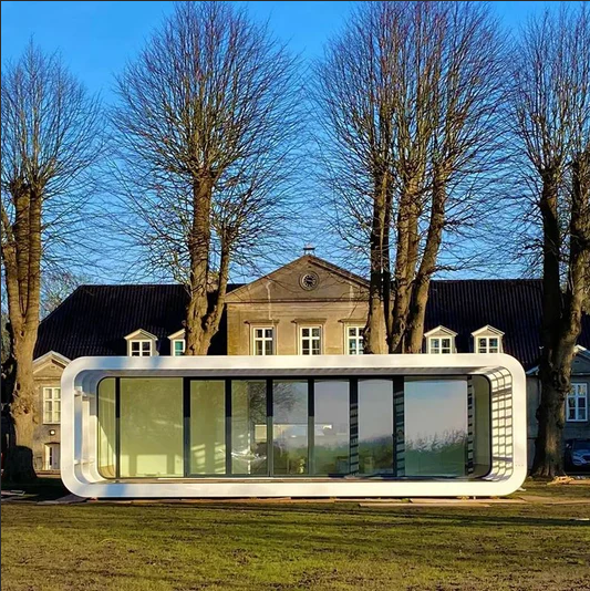 Modern Luxury 20Ft/40Ft Iconic Double Expansion Apple Cabin Solar-Powered