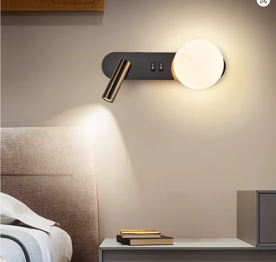 Nordic Bedside Lamp Modern Background Wall Stairwell Wall Lamp 