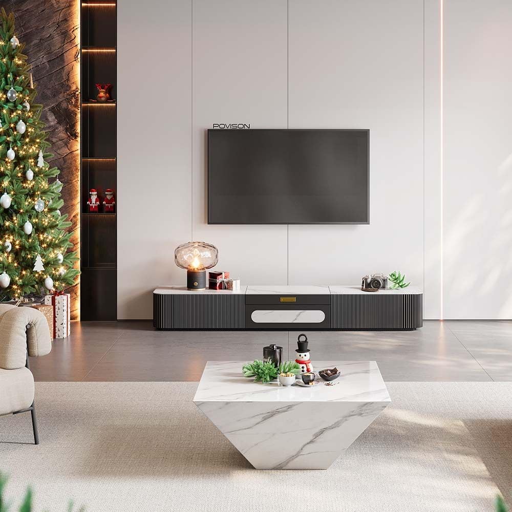 New 65 Inch Fully-Assembled Modern TV Stand with Storage