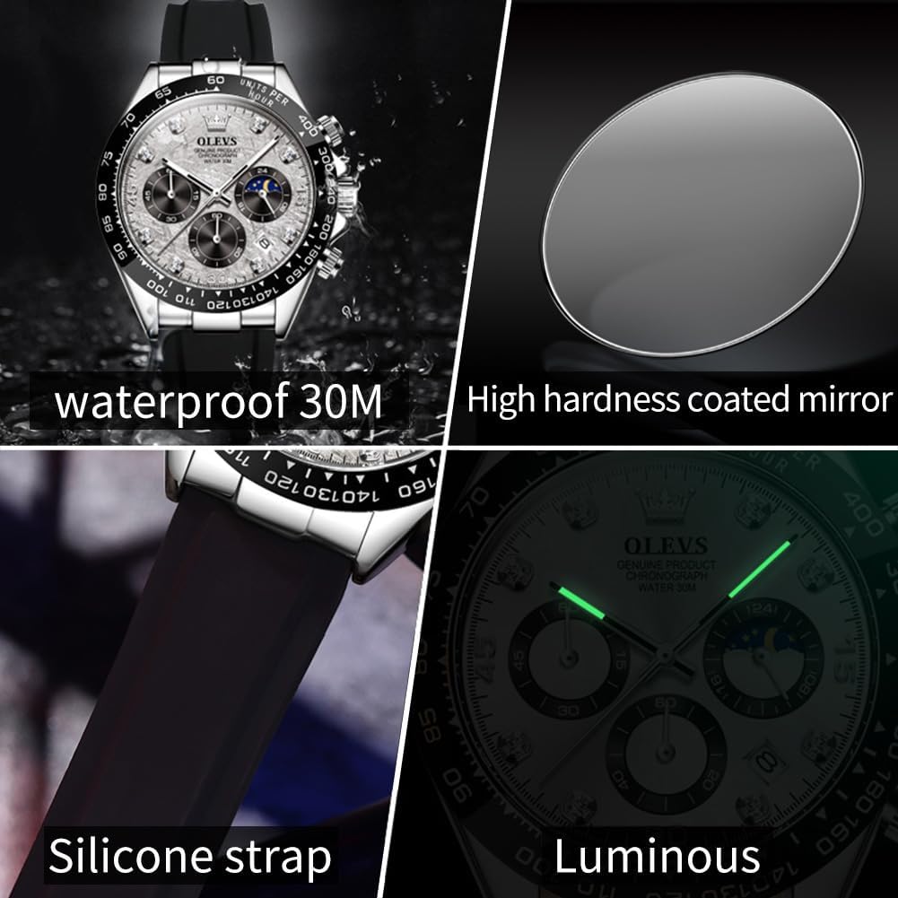 Men Business Diamond Watch Waterproof