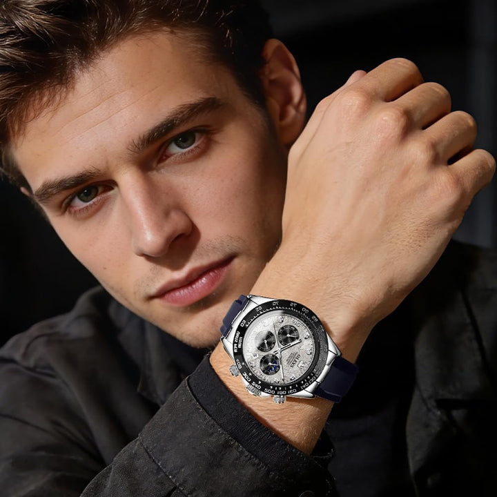 Men Business Diamond Watch Waterproof