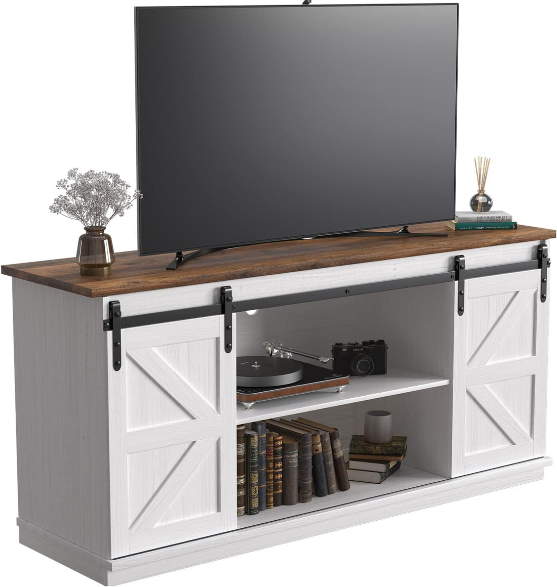 New TV Stand for 65 Inch TV with Storage Cabinets