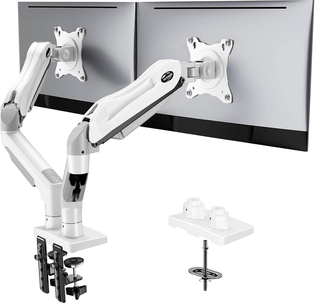 New Dual Monitor Stand – Fully Adjustable Gaming Monitor Desk Mount for PC Screens